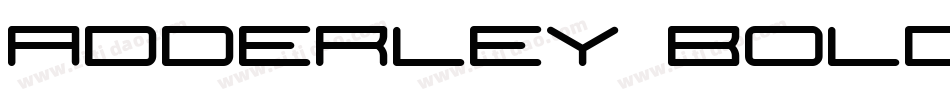 Adderley Bold字体转换